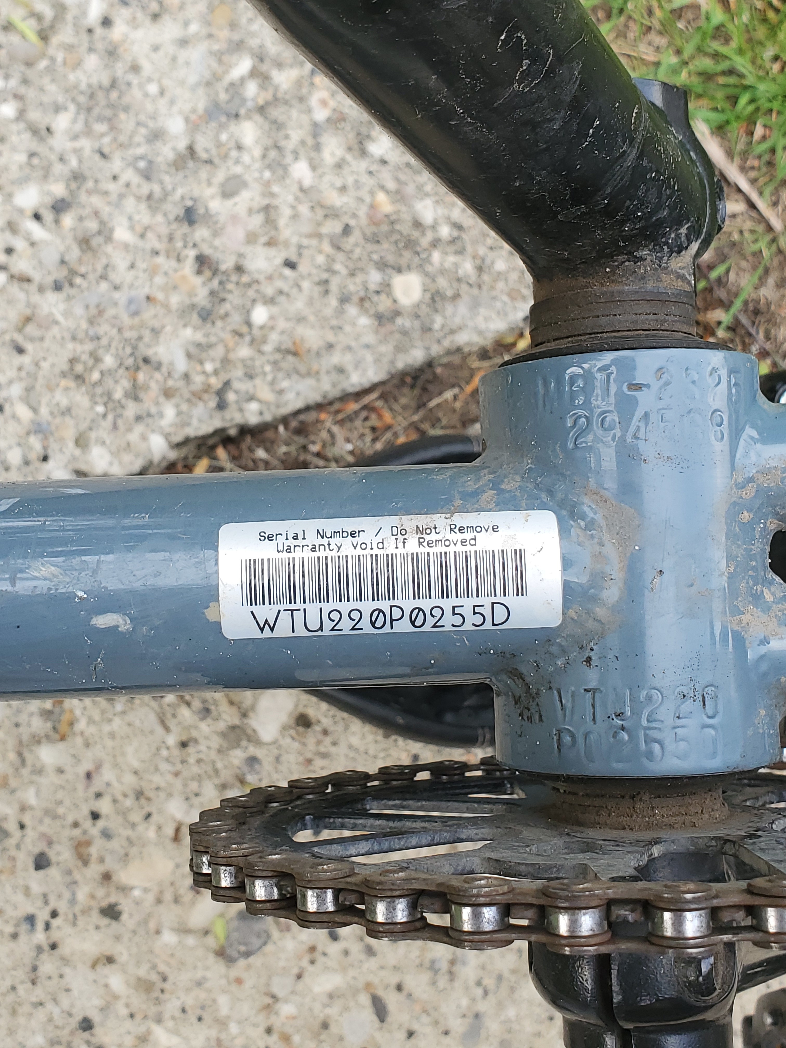 Mirraco Bike Serial Number
